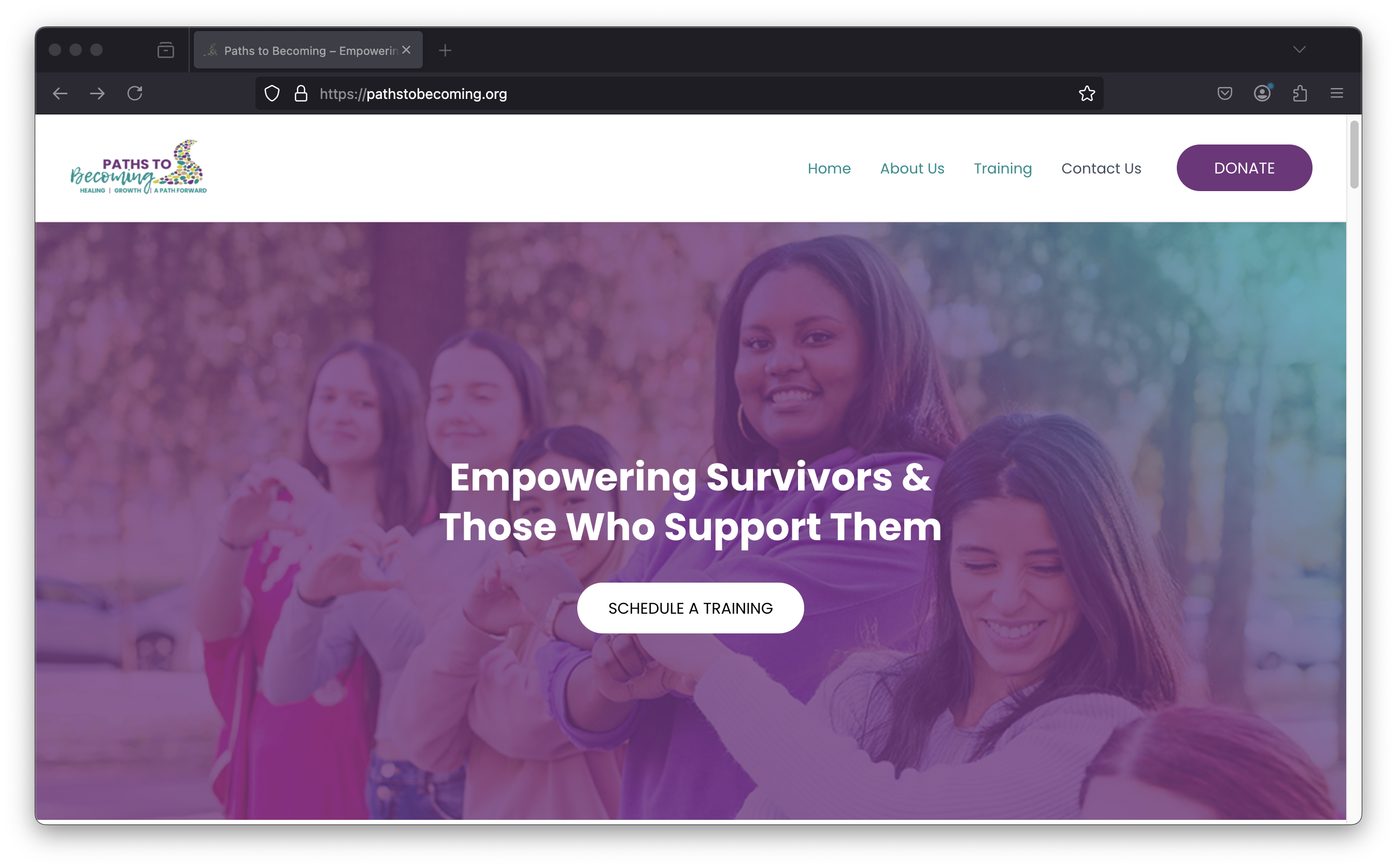 Paths to Becoming website